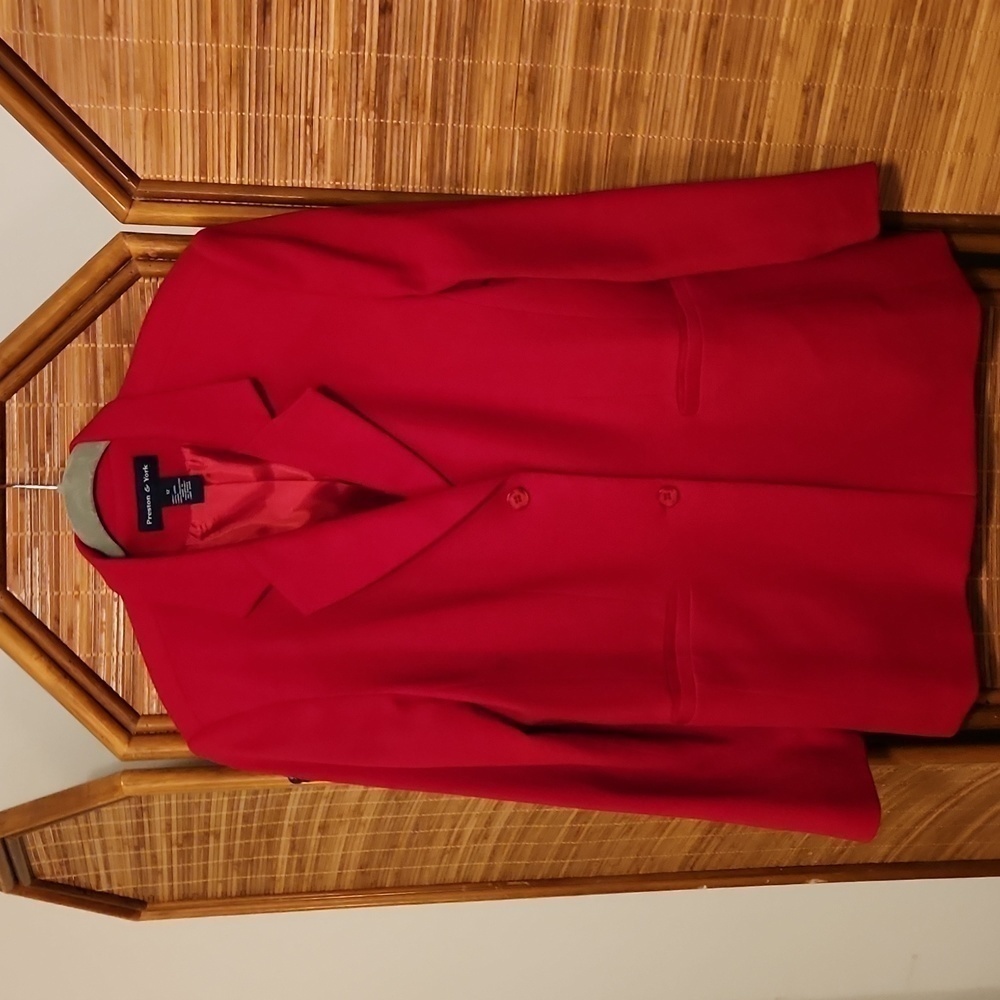 Preston & York Woman's Red Wool Jacket